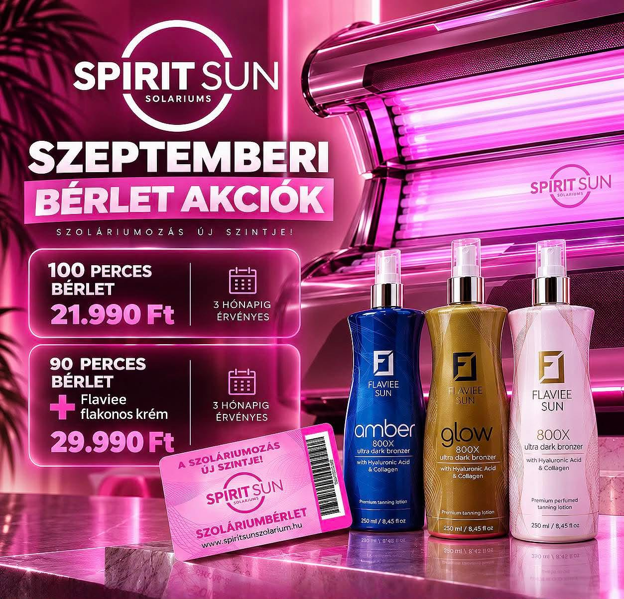 Szeptemberi szolárium bérlet akciók
